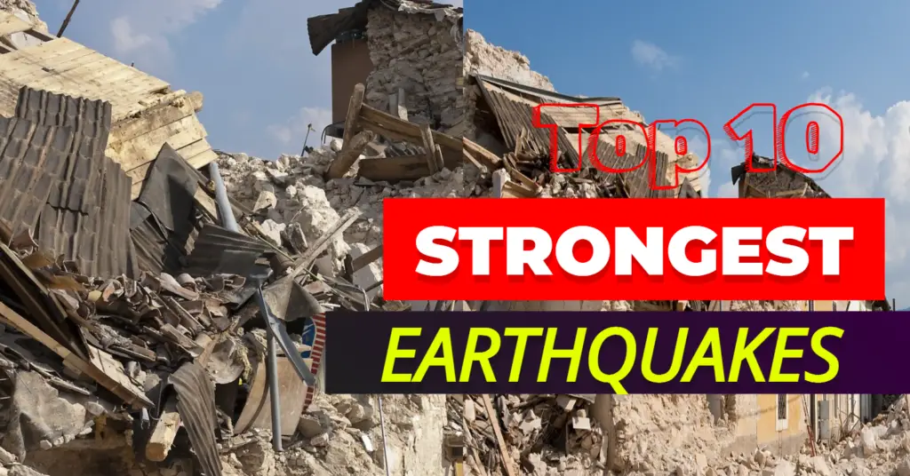 Strongest earthquakes in canada